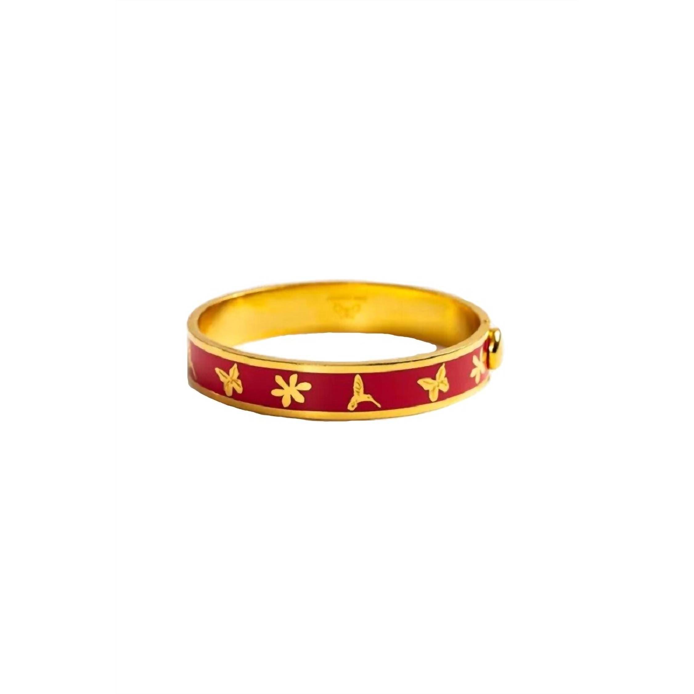 New Johnny Was Garden Hinged Bracelet In Poppy